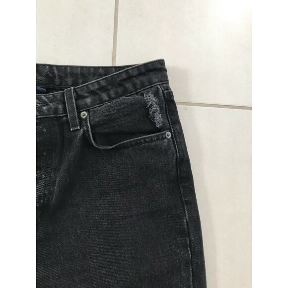 Carmar Distressed High Waist Button Fly Crop Cut Off Jeans - Picture 3 of 10